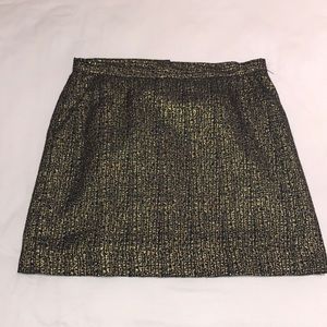 Gold metallic skirt